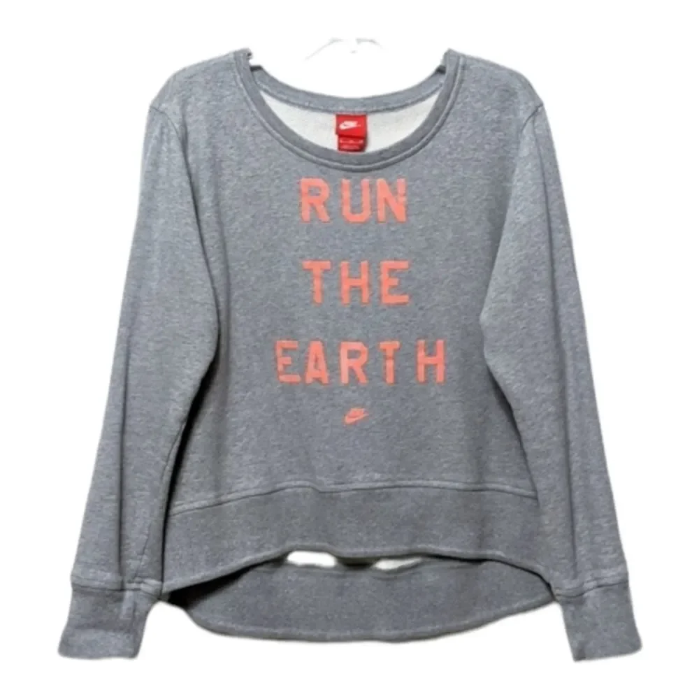 NIKE Run the Earth Gray Sweatshirt XL